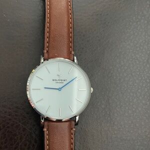 Wolfpoint Chicago Brown Leather Watch